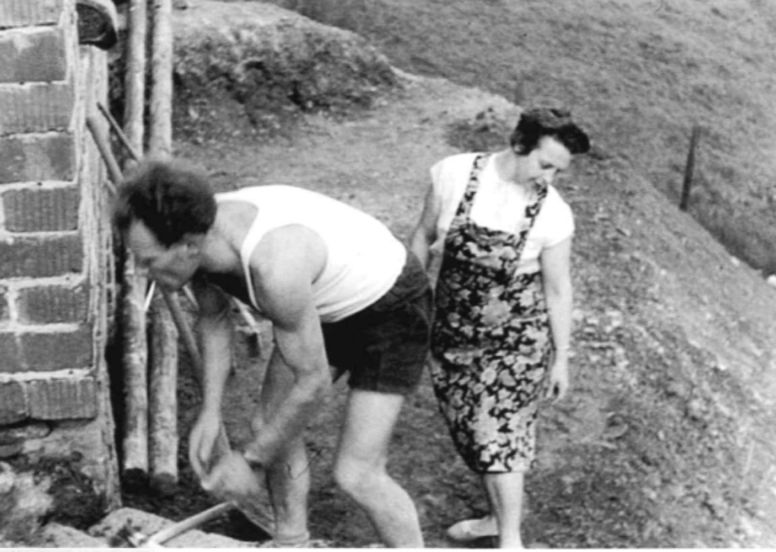 Renovierungsarbeiten an der Hütte